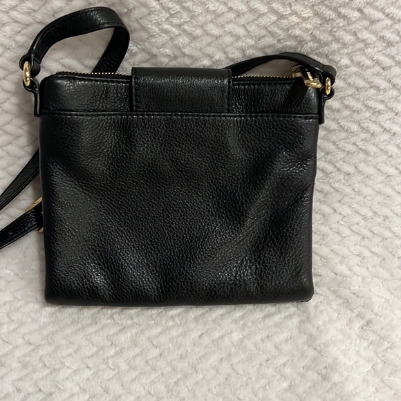 Michael Kors Crossbody Black Fulton Shoulder Purse Crossbody Double Zip - Picture 5 of 7